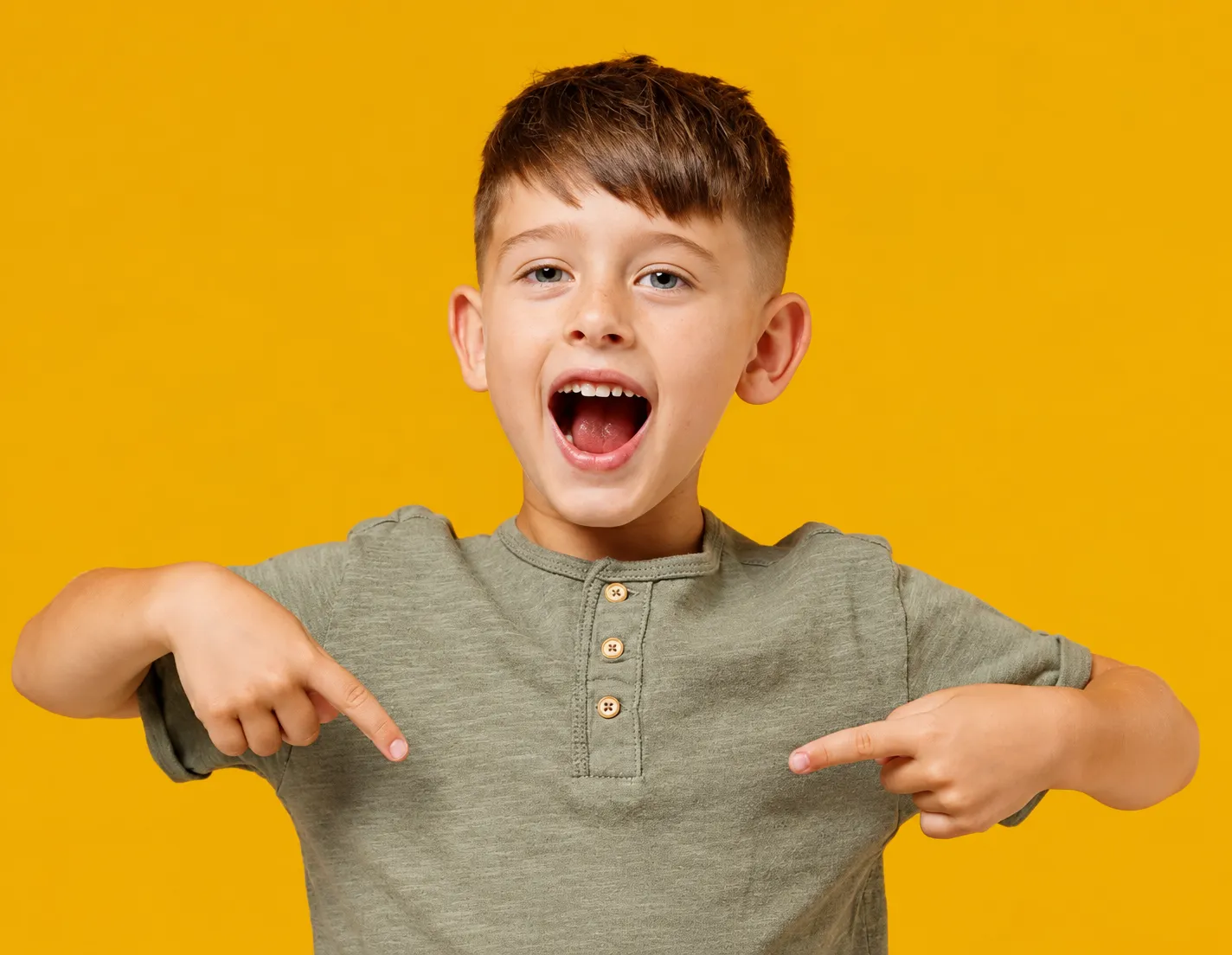 Confident teen with a bright smile