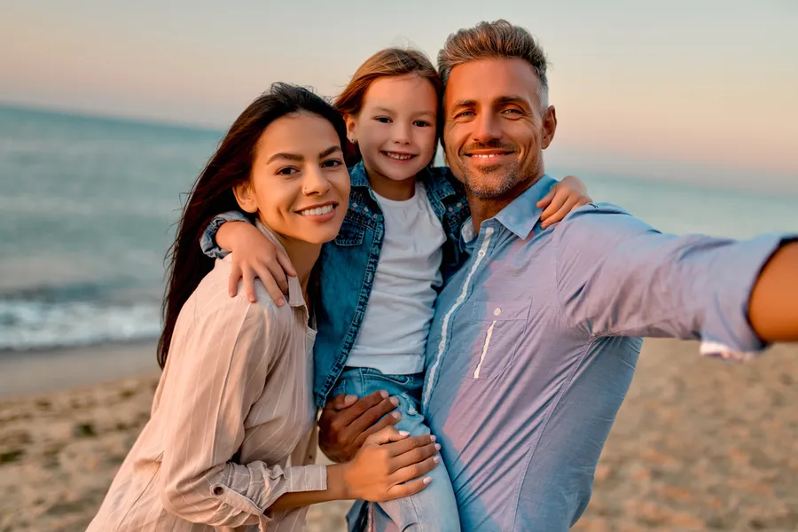 Family enjoying time together outdoors